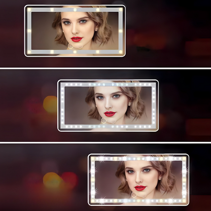 LED ogledalo za ličenje v avtomobilu